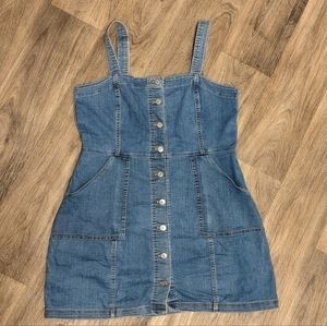 Jean Pinafore Dress